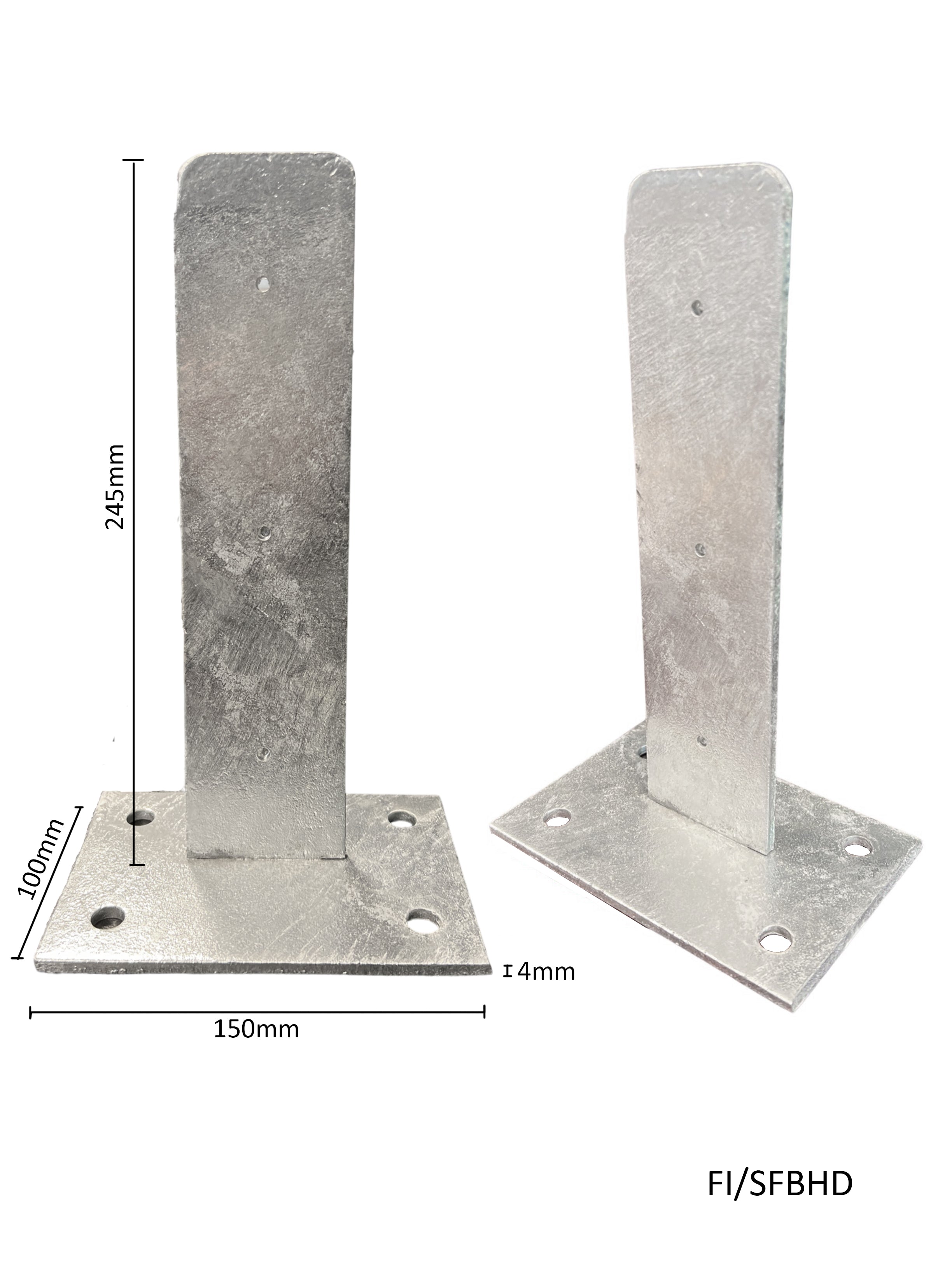 Colorbond Base Plate for Channel Posts