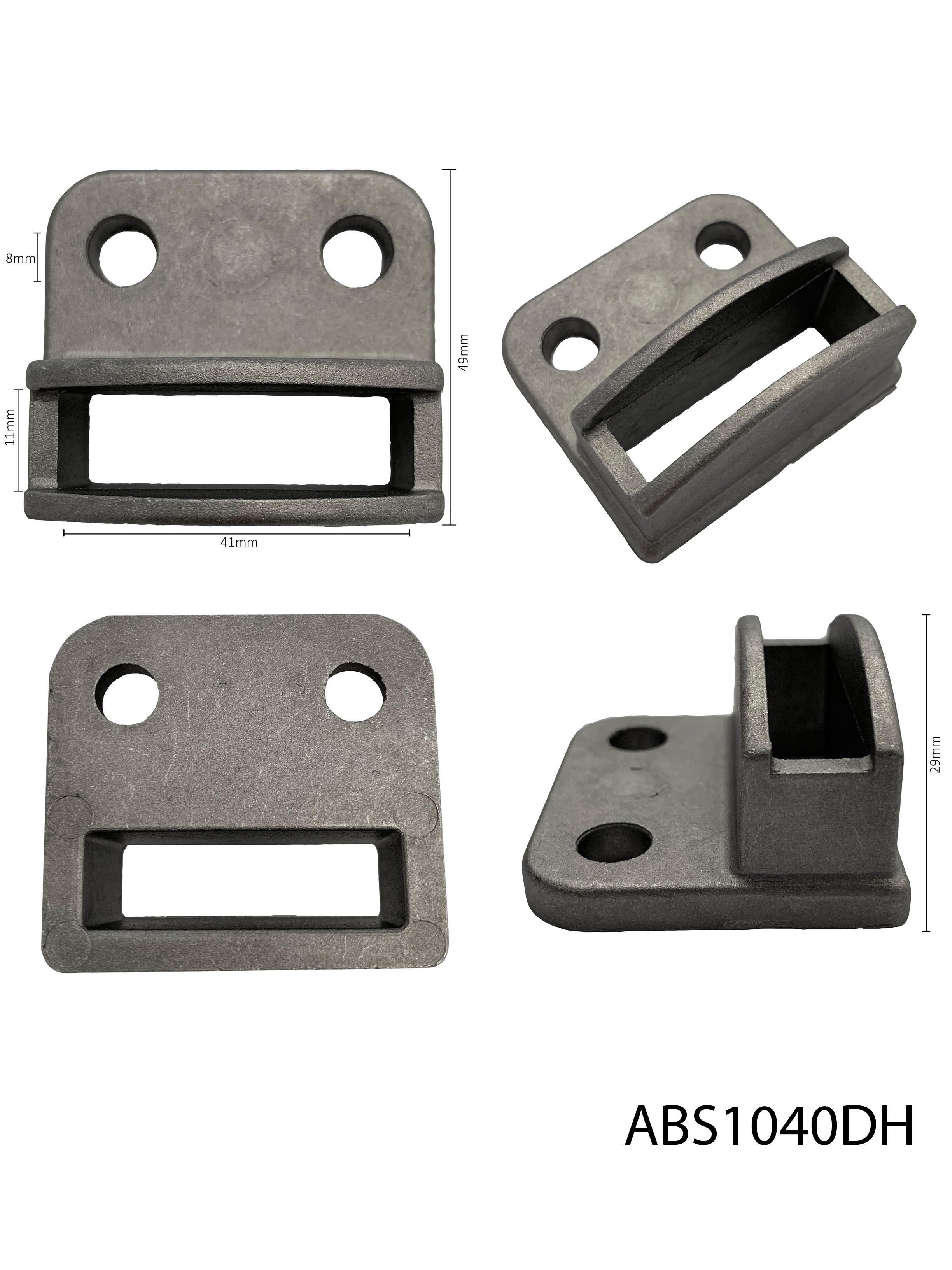 Aluminium Single Lug Bracket 40x10 (2 Hole)