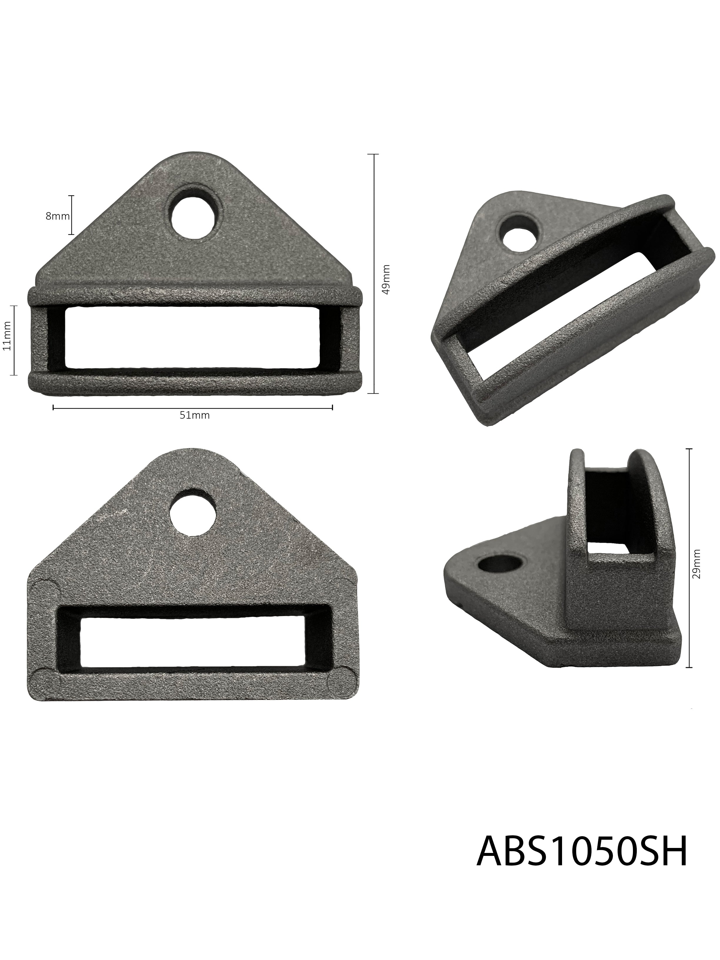 Aluminium Single Lug Bracket 50x10 (1 Hole)