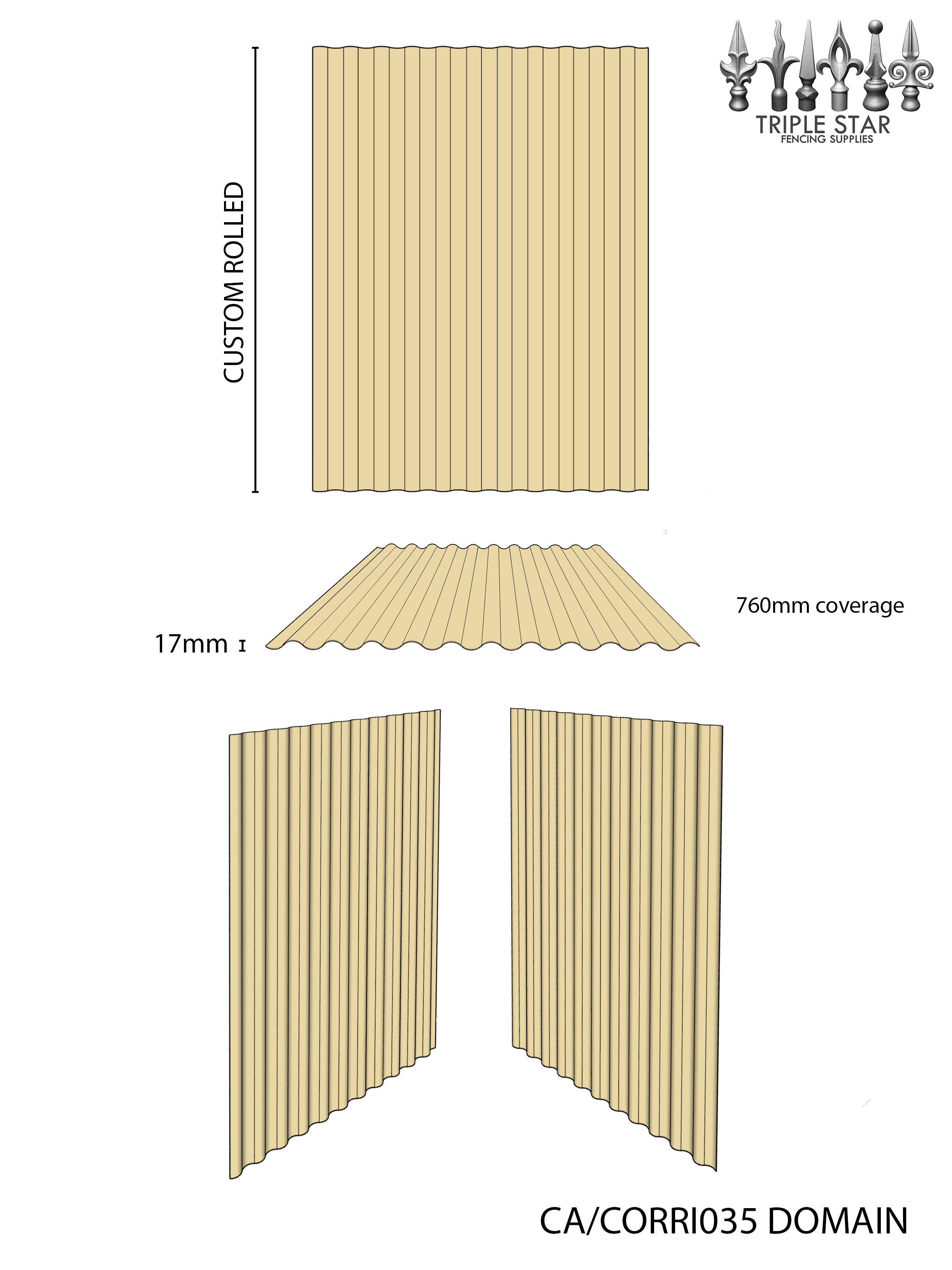 Colorbond® Corrugated Sheets DOMAIN