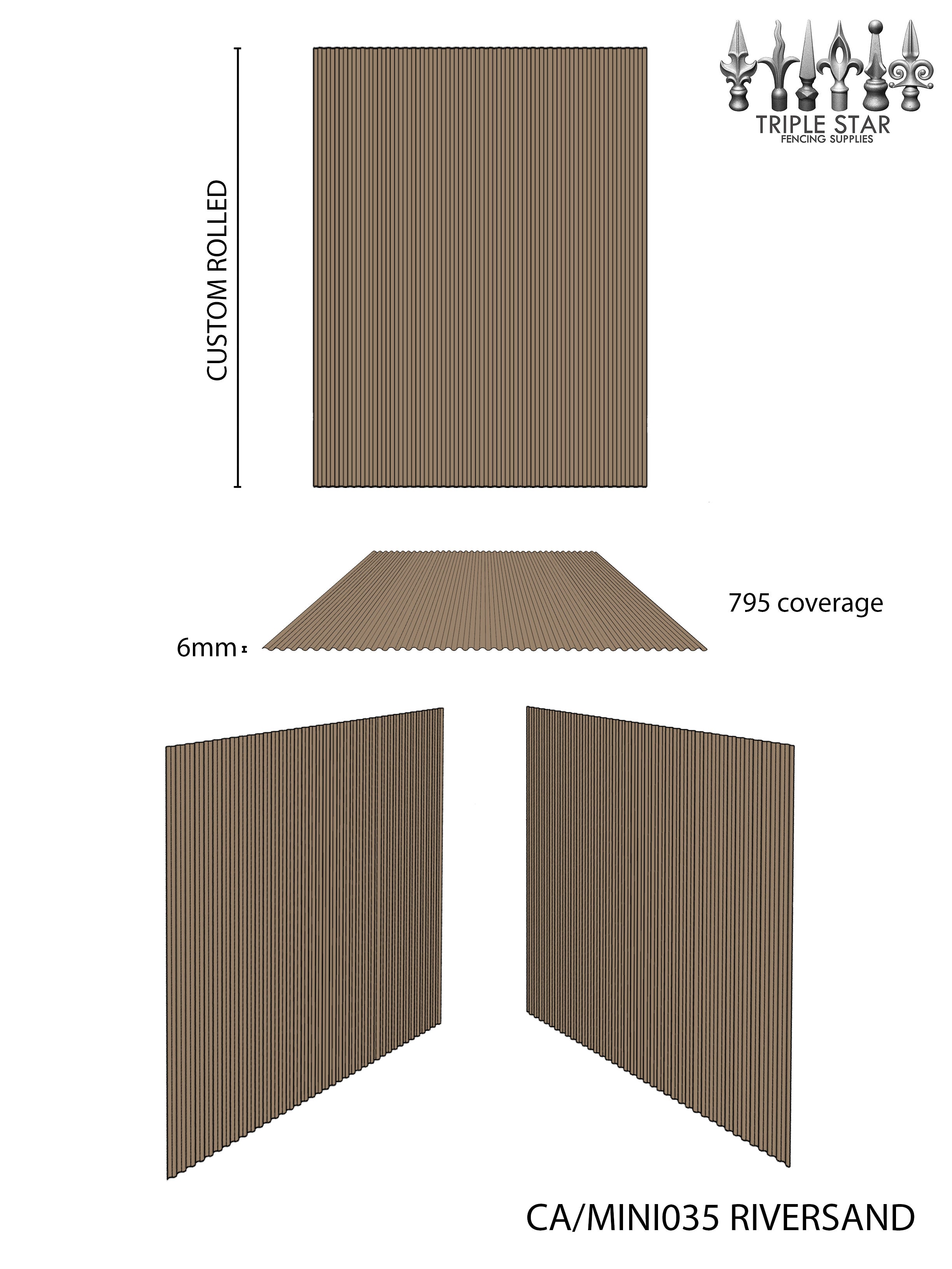 Colorbond® Mini Corrugated Sheet RIVERSAND