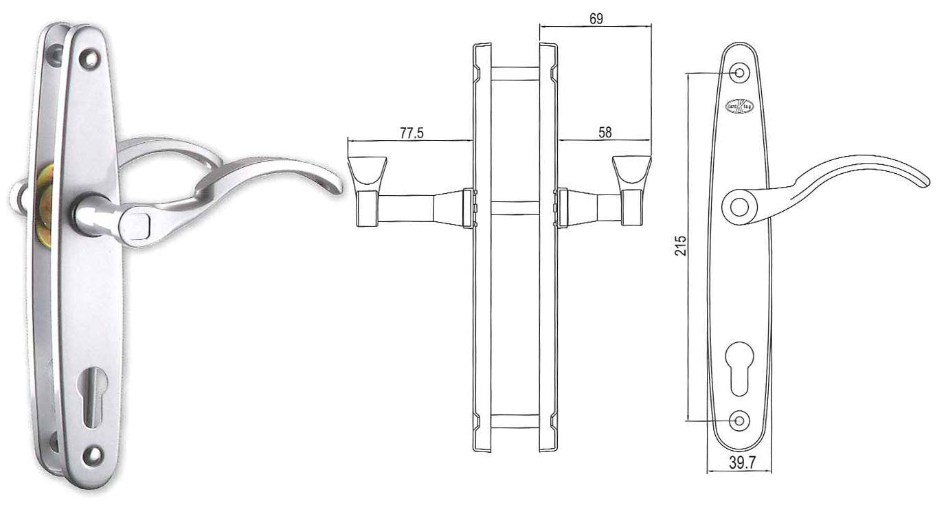 Lock to suit 40x80