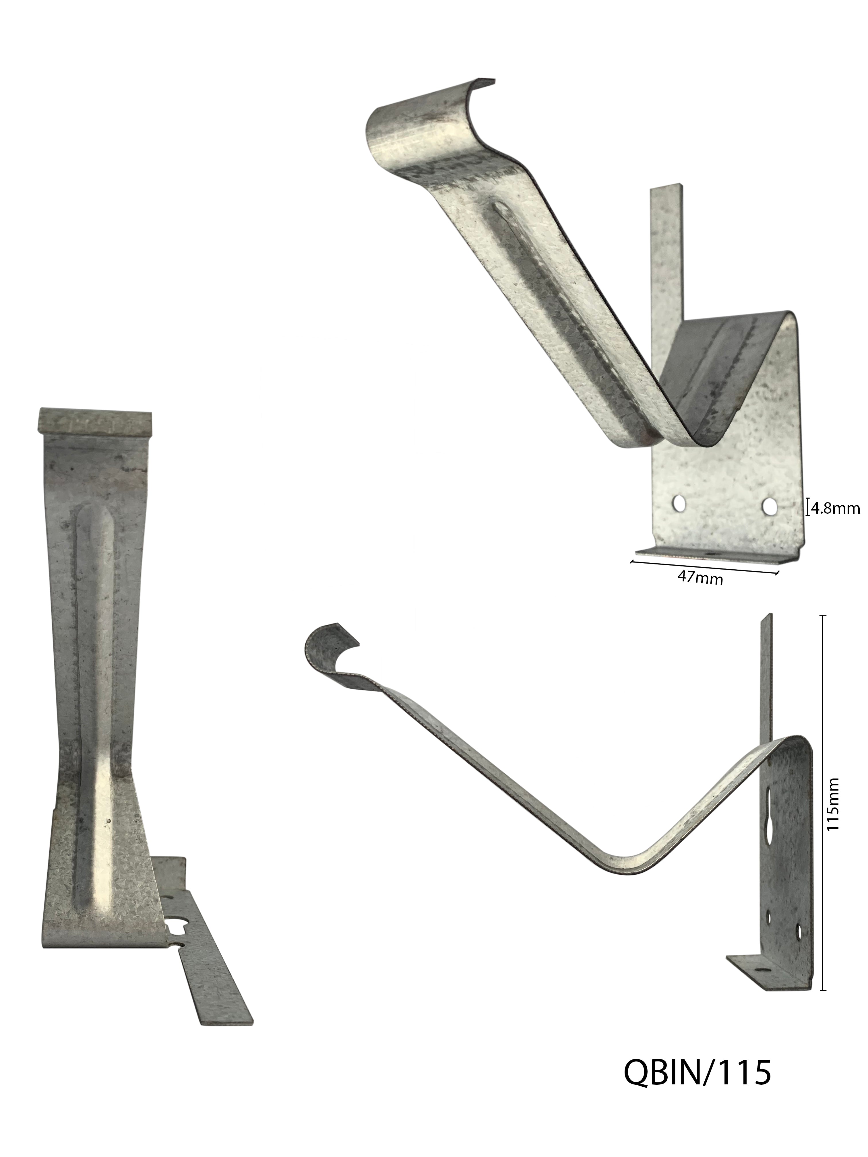 Internal Brackets for Quad Gutter